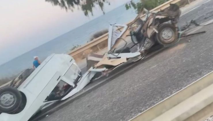 Silifke’de otomobil ikiye bölündü! 1 ölü, 1 yaralı | Son dakika haberleri